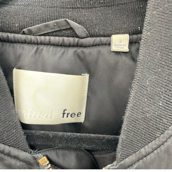 WILFRED FREE AVIATION BOMBER woman’s black jacket. 3 (MED/L) - Picture 9 of 11